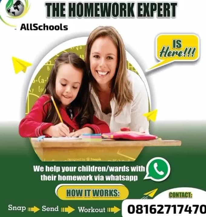 SCHOOL ASSIGNMENT & HOMEWORK ASSISTANCE (PRIMARY & SECONDARY SCHOOLS)